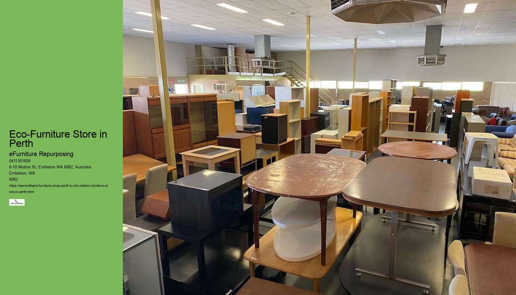Perth's Green Furniture Choices